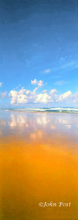 View along beach