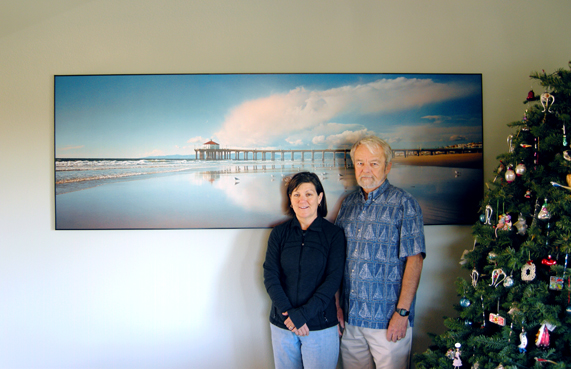 8 Foot Laminate Manhattan Beach Low Tide Birds and Cloud Max and Kathy Van Orden 12 23 11grp 36