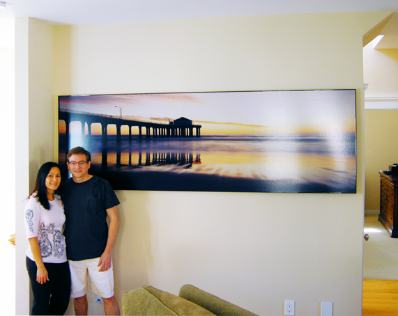 8 Foot Laminate Manhattan Pier Sunset Mark and Dai Smith 2 12 12