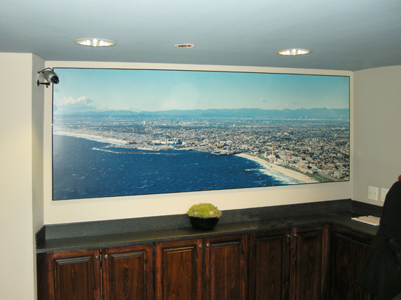 8 Foot Laminate Redondo Beach and LA aerial Downtown LA Comfort Inn