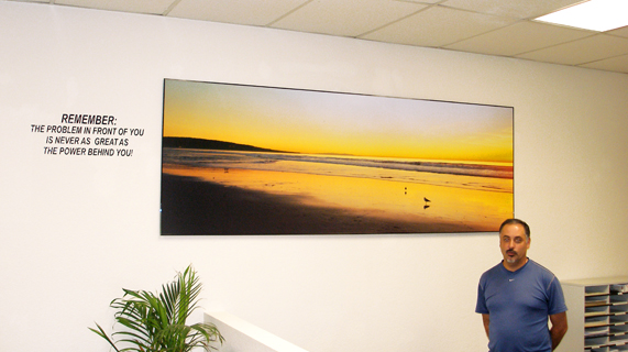8 Foot Laminate South Bay Sunset and Seagull Paul Ryzing