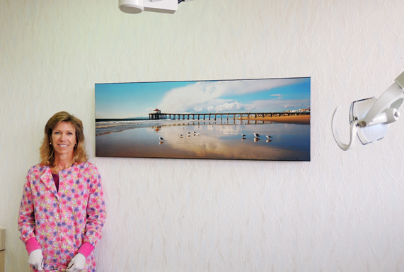 Manhattan Beach Low Tide Birds and Cloud Laminate Charlotte Senseny 6 14 13
