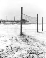 Hermosa Pier and Storm Surge 1983