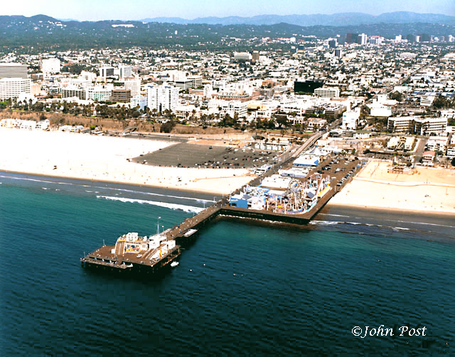 Aerial Santa Monica Pier
