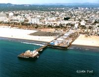 Aerial Santa Monica Pier