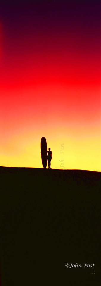 surfer with longboard
