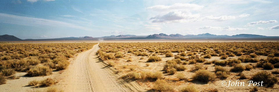 dirt road in desert