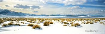 Mammoth Mountain Owens Valley with Snow