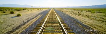 Kelso Mainline Railroad Tracks Desert