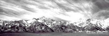 Western Sierra Mountains from Owens Valley