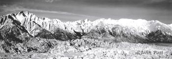 Mount Whitney and Alabama Hills Black and White