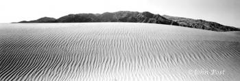 Sand Dune and Mountain Top Death Valley Black and White
