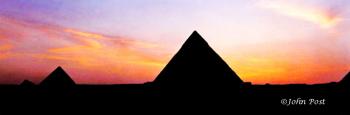 Sunset Giza Pyramids