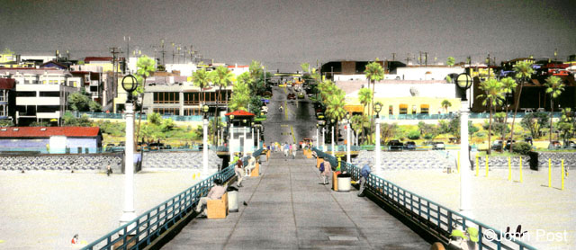 Downtown Manhattan Beach from the Pier 'A'