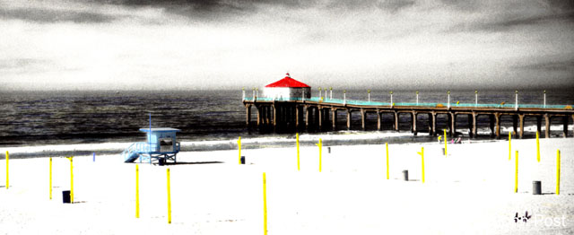 Manhattan Beach Pier, Tower and Poles