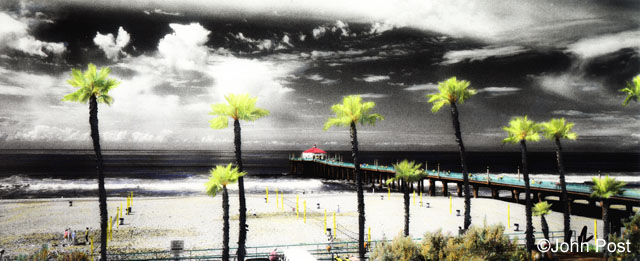Manhattan Beach Pier with 11 Palms