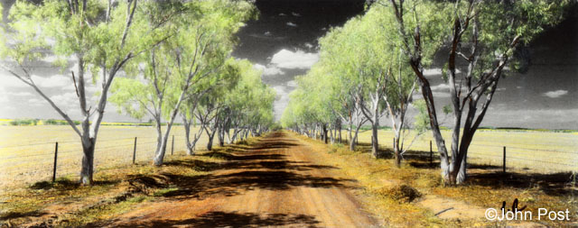 Outback driveway Australia
