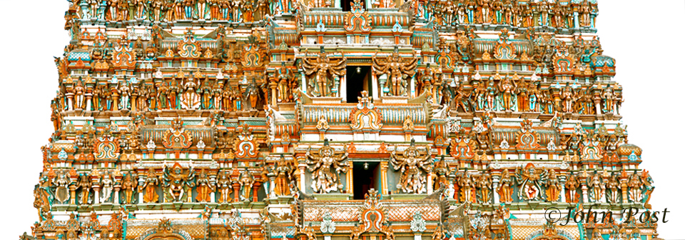 Detail view of temple building, Oct. 11, 2009