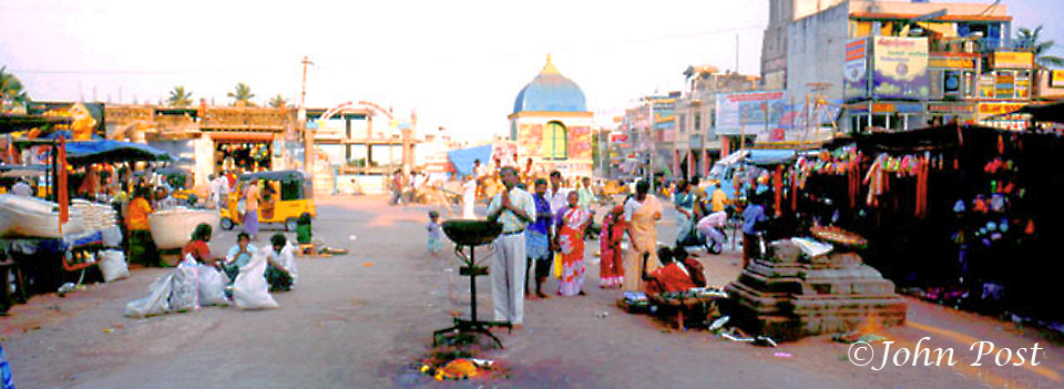 outside temple entrance  - INDIA PANORAMA by John Post