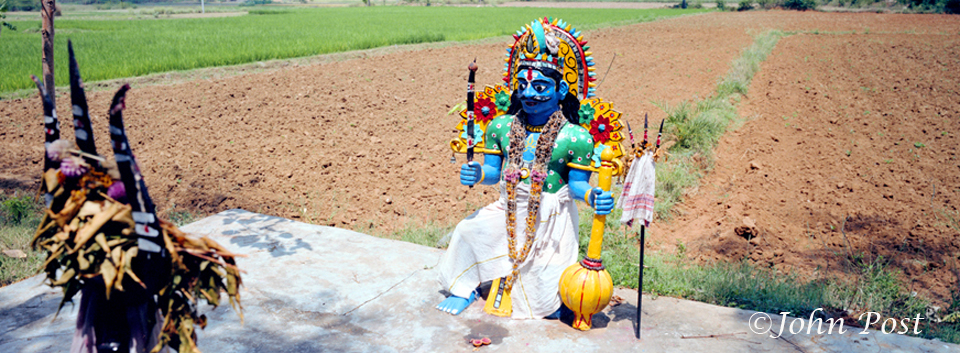 India, subcontinent, Terra cotta statue, village guardians,