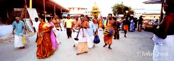 Musicians Temple Procession in Tiruchendur