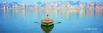 Benares Boat Boy Ganges River Varanasi