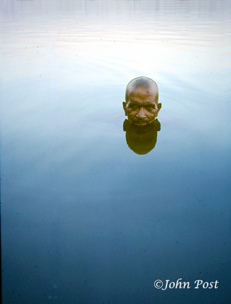 Bathing in the Ganges River