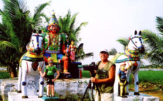 Photographer & Village Guards, Gingee ocation 2005 India 2005