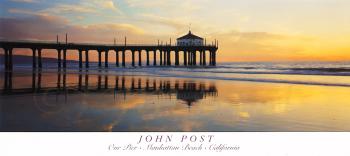 05 Our Pier Manhattan Beach CA 16x36 poster