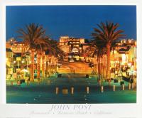 19 Hermosa Beach Promenade Night 20x24 poster