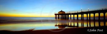 MB Pier Sunset with Lights On