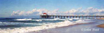 Pier Surf and Clouds