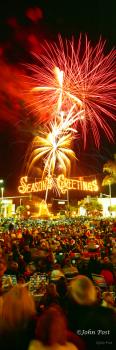 Seasons Greetings Christmas Fireworks vt