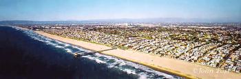 Aerial Manhattan Beach 5th Street North