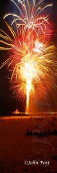 Christmas Fireworks from the Beach