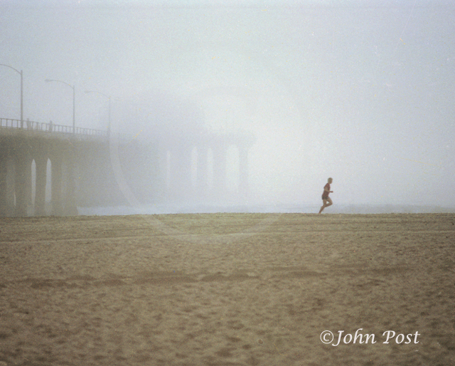 Runner in Fog