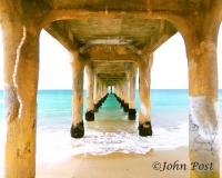 Aqua Sea Below the Manhattan Beach Pier
