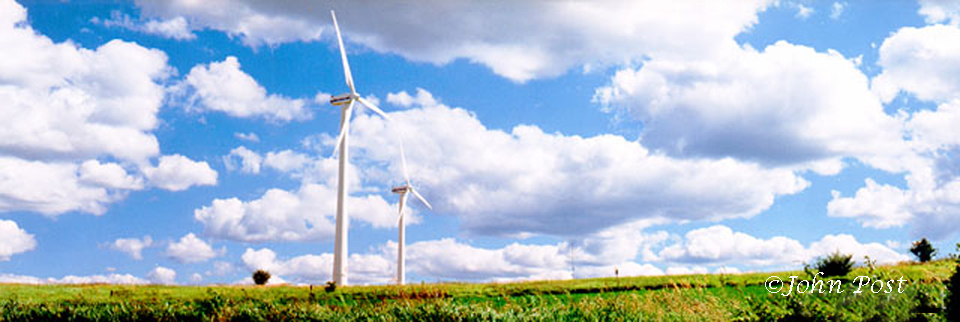 Wind generators in field