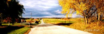 Dirt Country Road thru Farmland