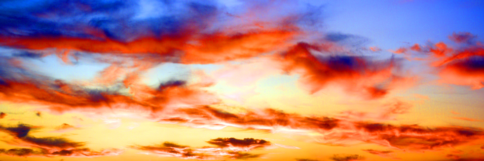 Clouds Sunset Panorama
