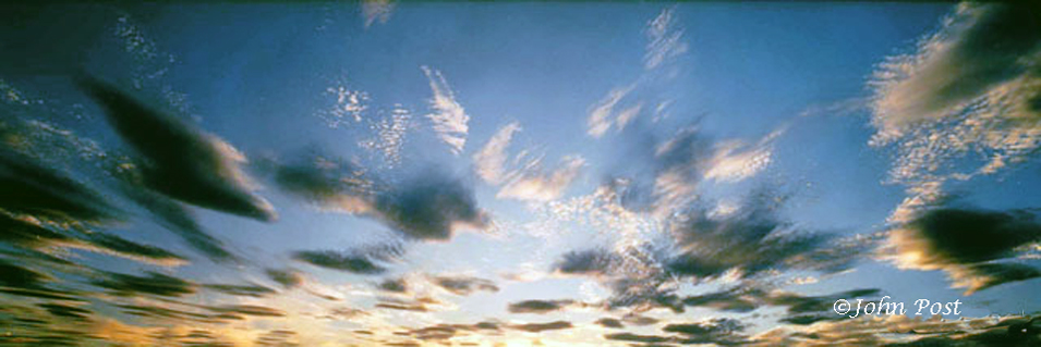 Clouds sunset spray