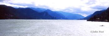 Columbia River Gorge View West