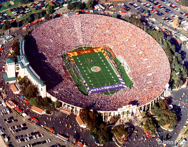 Rose Bowl  - aerial panorama
