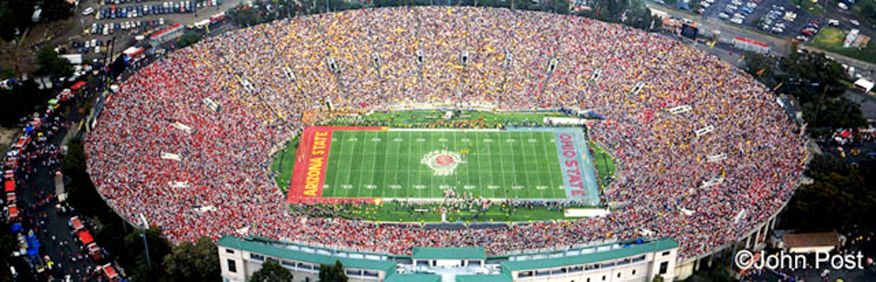 Rose Bowl  - aerial panorama