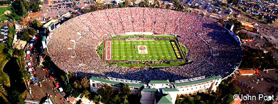 Rose Bowl  - aerial panorama