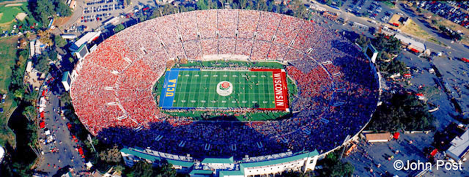 Rose Bowl  - aerial panorama