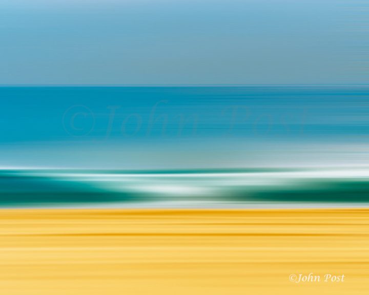 Seascape 001 Wave Stylized Abstract