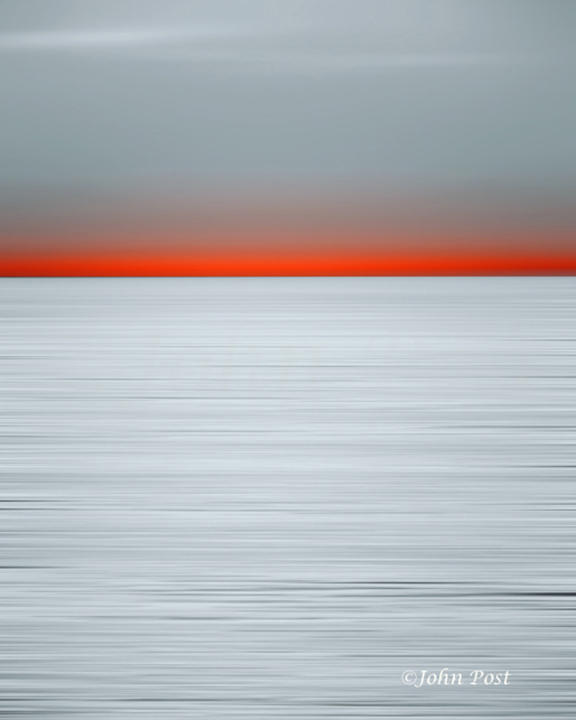 Seascape 017 Red Sunset Horizon vt