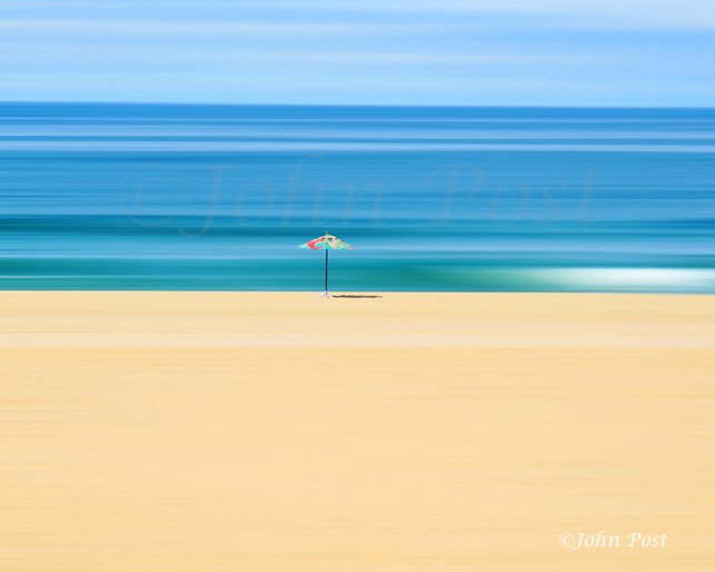 Seascape 024 Beach Brolly painted
