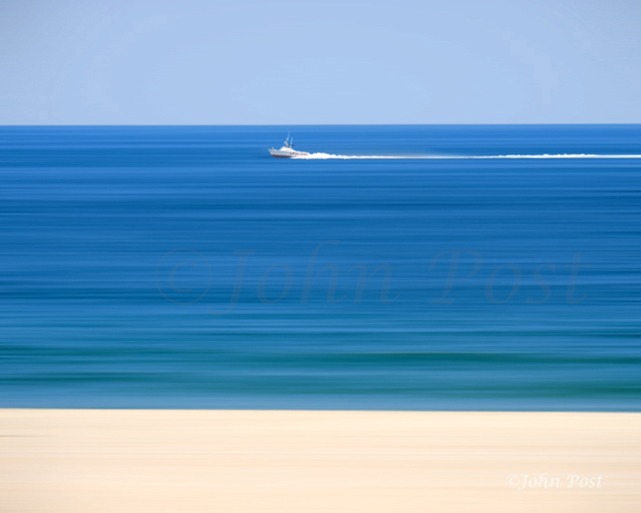 Stylized semi-abstract View of Ocean and Seashore, California 10-27-18 / 7-2-19